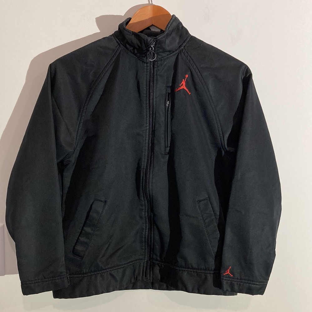Jordan black full zip jacket youth boys girls M Medium 10-12 years